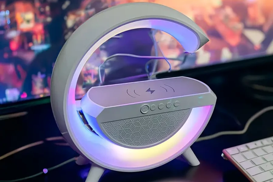 Multi-Function Clock with Wireless Charging