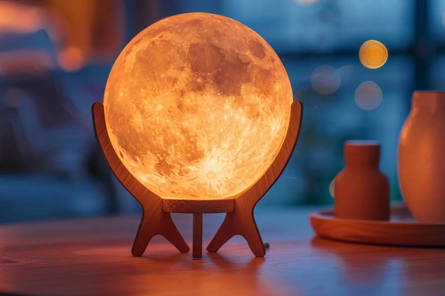 Moon-Shaped Humidifier with Essential Oils
